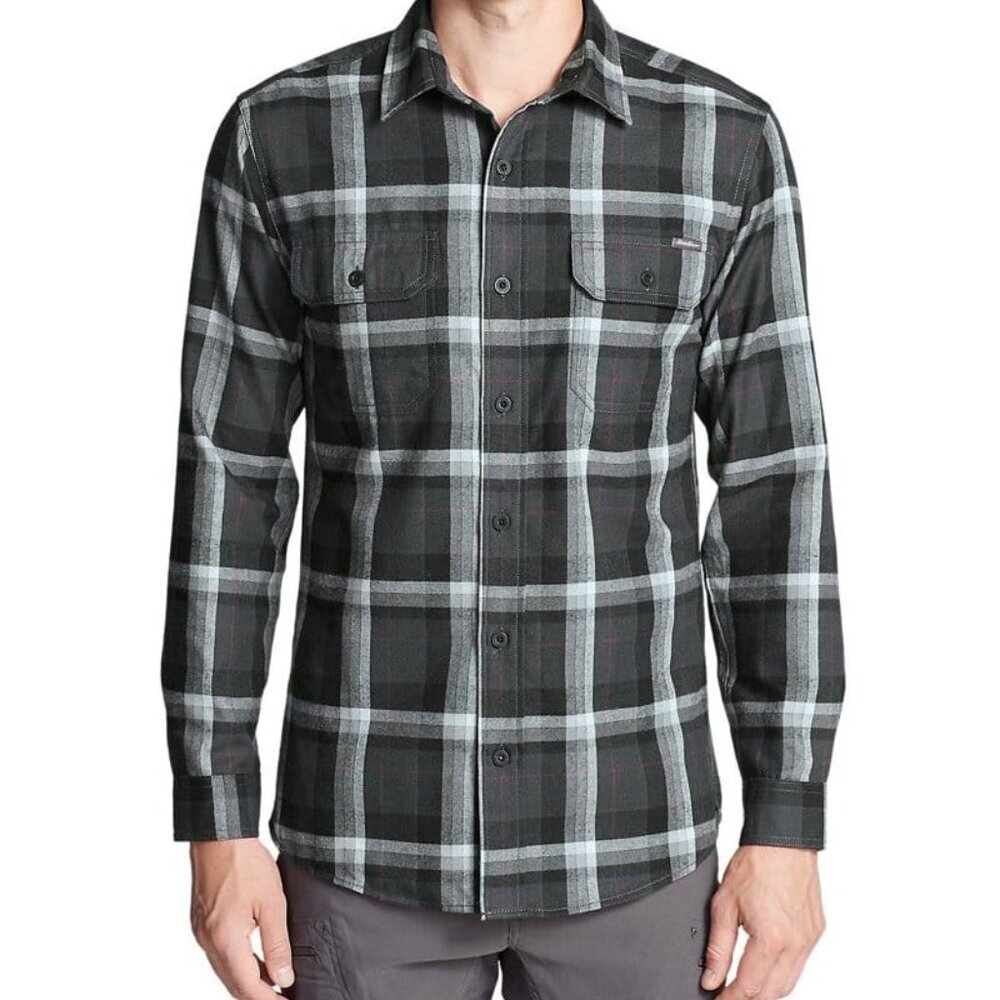 Eddie Bauer Plaid Flannel Shirt – Size XL – EUC